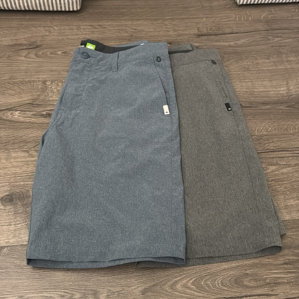 2 pairs of Quicksilver Amphibian shorts size 31/30